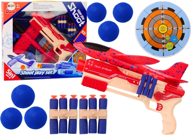 Skumkugleskyder Aircraft Shield Set 5-i-1