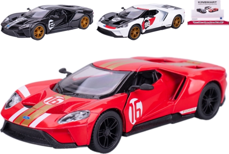 Metalmodelbil Ford GT Heritage Edition 1:38 Kinsmart