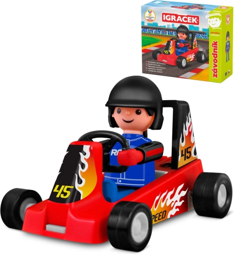 Efko Igráček bilracer med rød gokart
