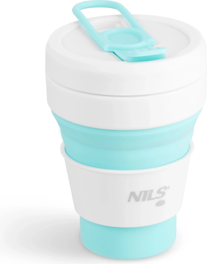 Sammenklappeligt silikonekrus NILS Camp 355 ml, mint