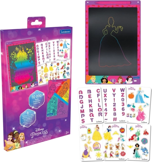 Tegne-LCD‑tablet DISNEY Prinsesser fra Lexibook