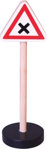 Træfærdselskilt - pas på kryds