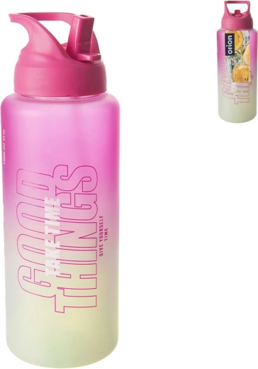 Moly tritanflaske 1 l pink-grøn