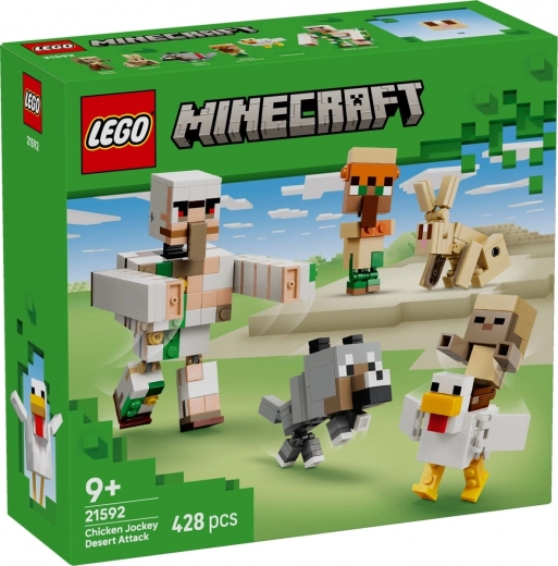 LEGO Minecraft Angreb fra kyllingeridderen i ørkenen