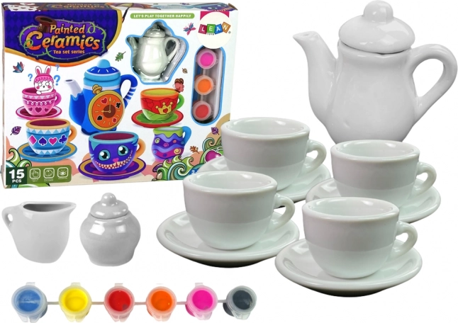 Kreativt te sæt DIY til maling af porcelæn