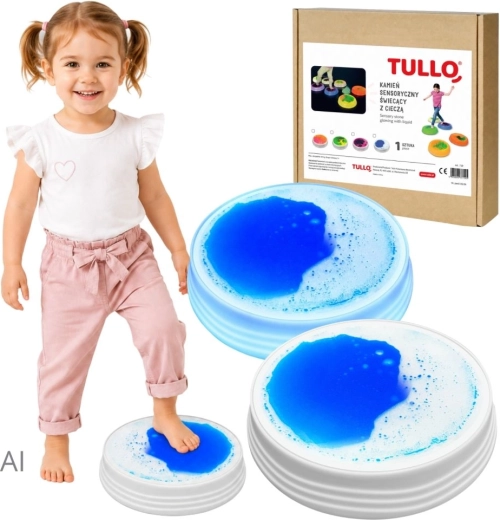 Tullo lysende sensorisk flydende sten blå