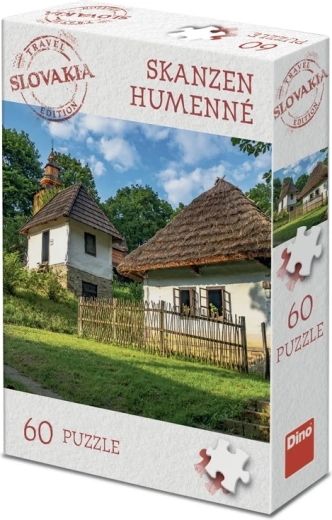 Dino Puzzle turistudgave Slovakiet – frilandsmuseet Humenné, 60 brikker