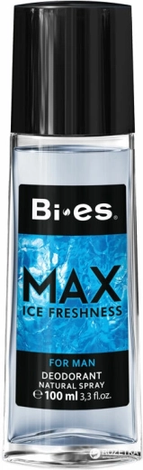 Herre parfumeret deospray i glas BI-ES Max Ice Freshness 100 ml