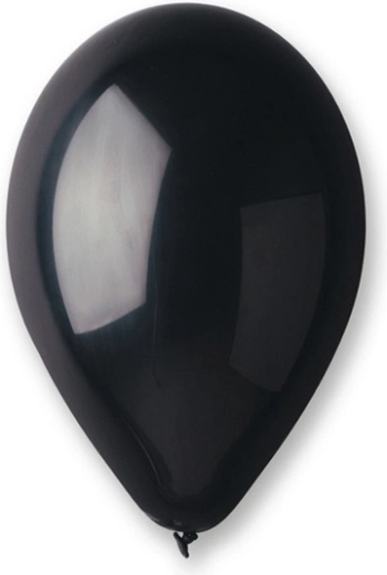 Metalliske latexballoner 10" sorte
