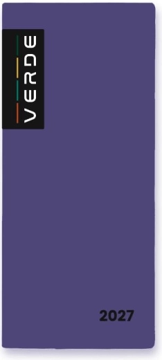 Månedskalender i PVC-omslag Violet 2027