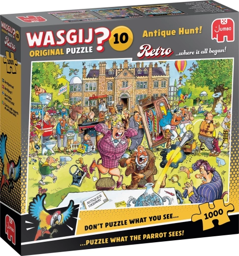 Jumbo Wasgij Retro Original 10: Jagten på antikviteter! puslespil 1000 brikker