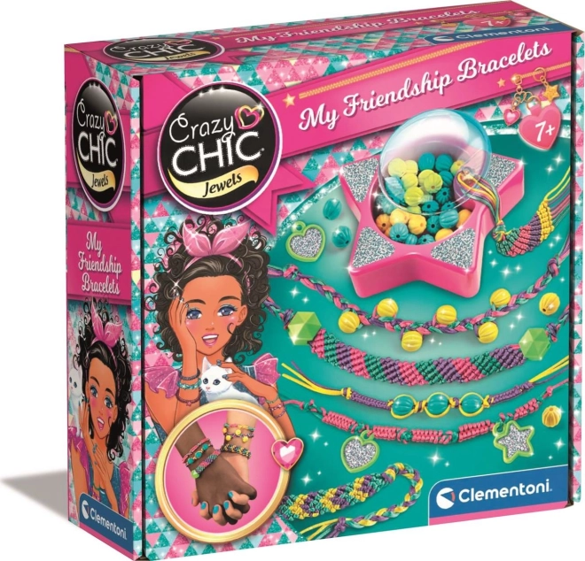 Kreativt sæt CRAZY CHIC – venskabsarmbånd