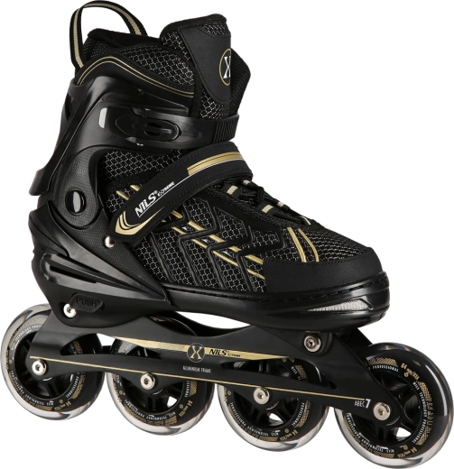 Rulleskøjter Nils Extreme sort-guld – L (39-42)
