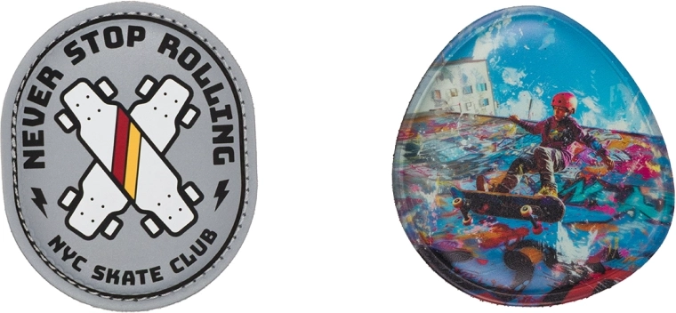 Baagl Baaglies badges 2 stk – Skate Park