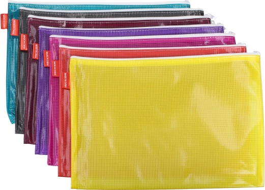 Mappe med lynlås 40 × 27,5 cm