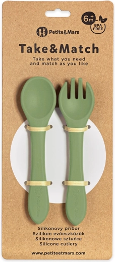 Petite&Mars silikonebestik take&match sweet pea 6m+