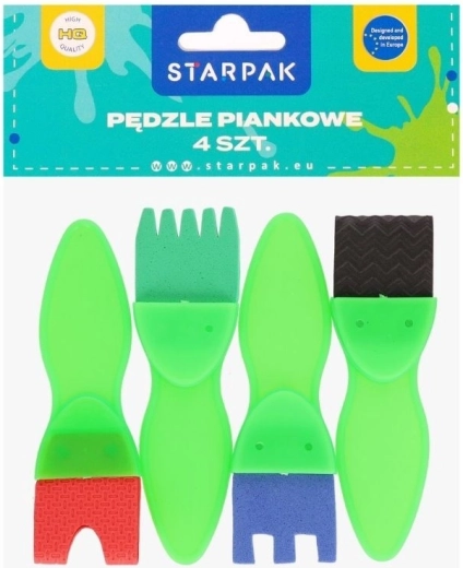 Sæt med skumsvampepensler 4 stk.