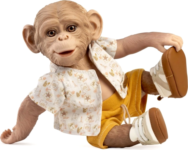 Guca Reborn realistisk abe-baby med krop helt i vinyl, 32 cm