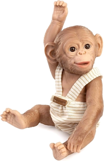 Guca realistisk abeunge Reborn med helvinylkrop 25 cm