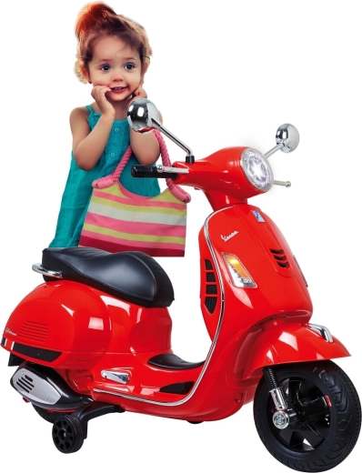 Jamara elektrisk børnemotorcykel Vespa GTS 125 rød 12 V