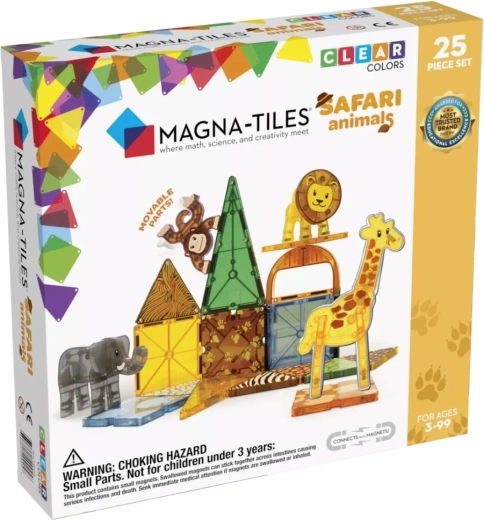 Magna-Tiles safaridyr magnetisk byggesæt med 25 dele