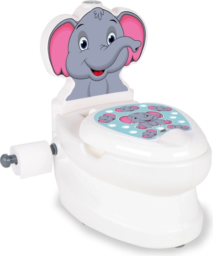 Børnepotte JAMARA Elefant med skyllelyd og toiletpapirholder