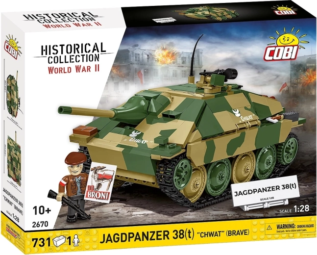 Byggesæt COBI Jagdpanzer 38(t) "Chwat" – panserjager 1:28