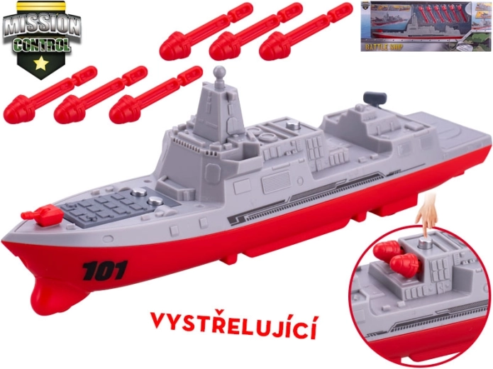 Mission Control torpedobåd – friktionsdrevet krigsskib med missiler 24 cm