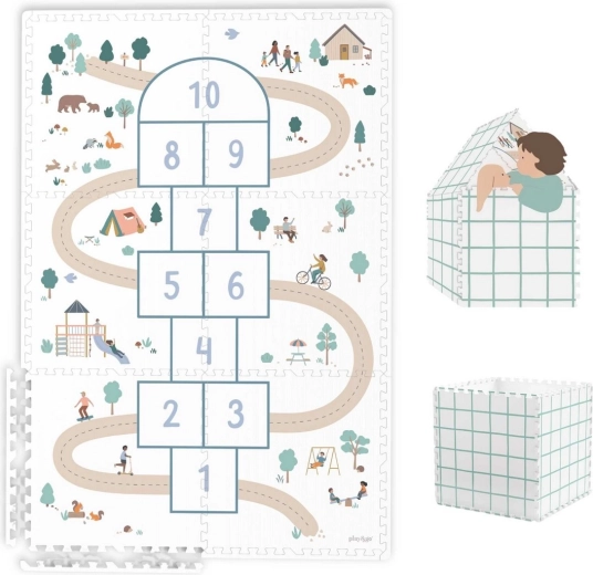 Play&Go Tiloo Eevaa legetæppe og legehus hopscotch