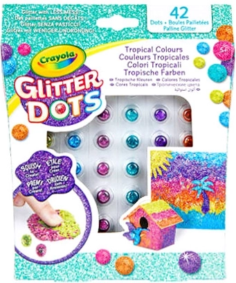 Crayola Glitter Dots – glitrende kugler til kreativt skaberi