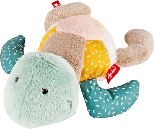 Sigikid patchwork plys-skildpadde – første nusseven til baby