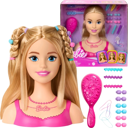 Barbie stylinghoved med tilbehør, 20 dele