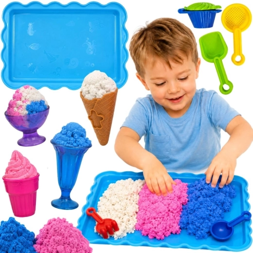 WOOPIE Kinetisk sand-isbutik med desserter, 24 dele