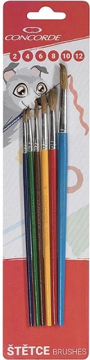 Sæt af runde pensler CONCORDE Color, 6 stk.