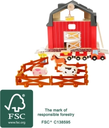 Træfarm med tilbehør SMALL FOOT, 19 dele