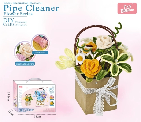 Kreativt DIY-sæt: blomsterbuket til børn