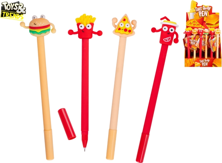 Kuglepen med fastfood-motiv Toys&Trends
