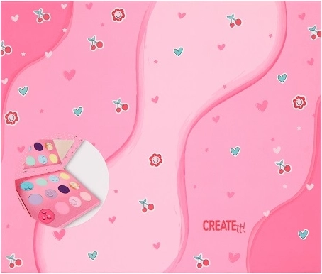 Create It! pasteløjenskyggepalet med spejl (12 nuancer)