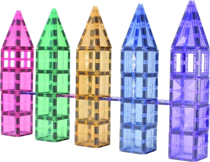 Cleverclixx magnetisk byggesæt Mega Creative Pack pastel (210 dele)