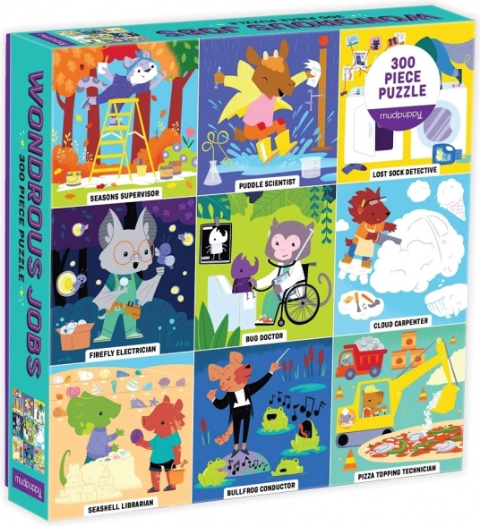 Mudpuppy level up! forunderlige jobs – puslespil 300 brikker