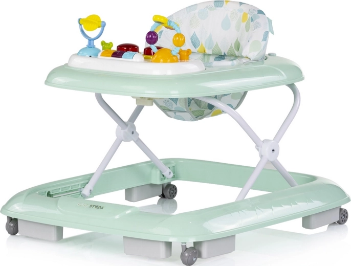 Interaktivt gåstativ Baby Steps mint CHIPOLINO