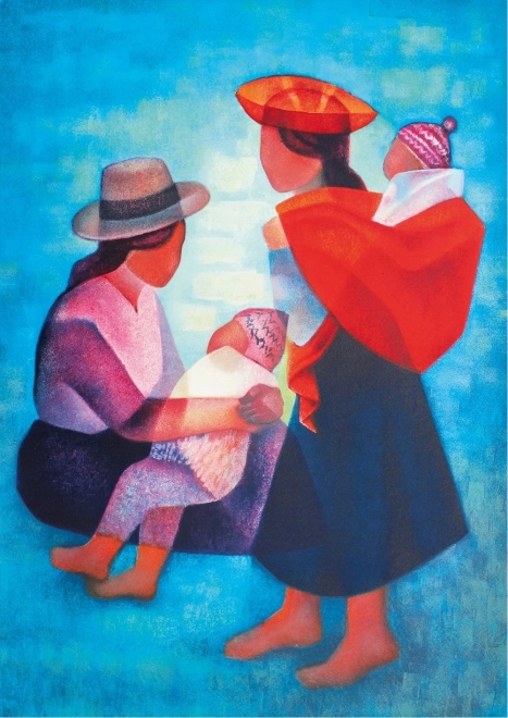 Puslespil BLUEBIRD peruviansk familie – 1000 brikker