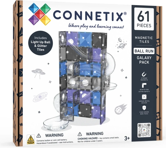 Connetix kuglebane Galaxy med 61 dele
