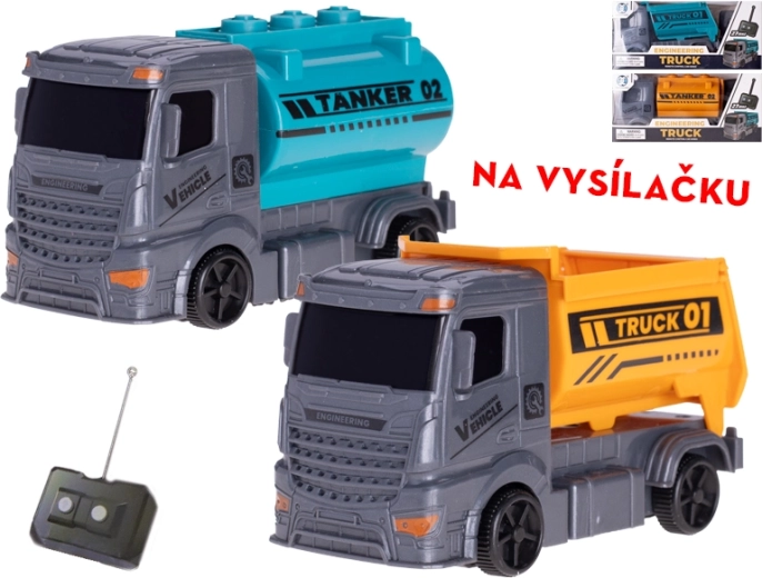 RC lastbil 13 cm, 27 MHz – tankvogn eller tipvogn