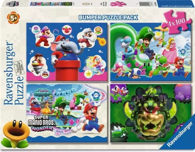 Ravensburger puslespil Super Mario 4×100 brikker
