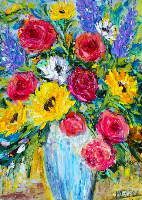 Nyd Puslespil Evige blomster 1000 brikker