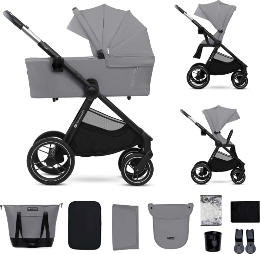 Kinderkraft kombivogn nea 2 2v1 dark grey