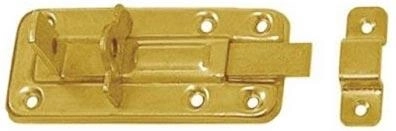 Skudrigle med mulighed for hængelåslåsning 100 × 40 × 1,0 mm, gulforzinket stål