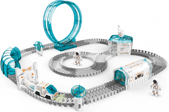 Kosmisk racerbane med lysprojektor 85 × 75 × 32 cm