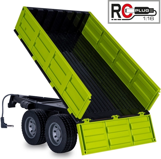 JAMARA tiptrailer til RC-traktor 1:16, lysegrøn